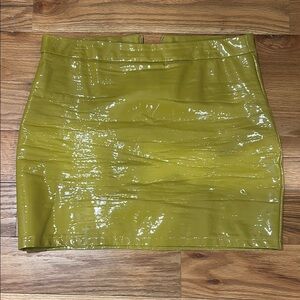 Green Mini Pencil Skirt for Night Out